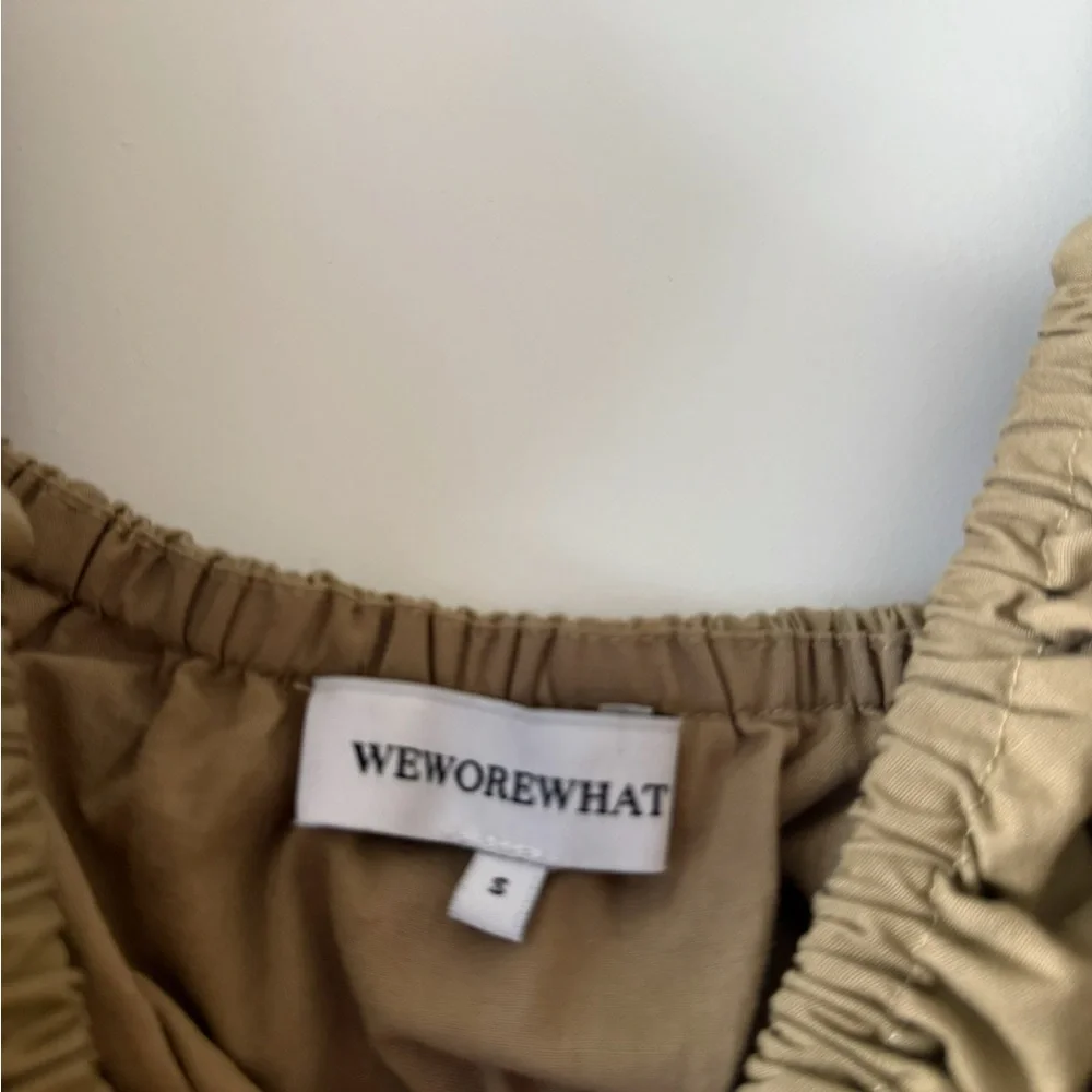 WeWoreWhat Tan Ruffle Dress - Picture 3 of 3